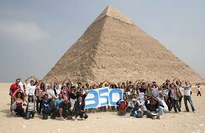 350 event in Egypt